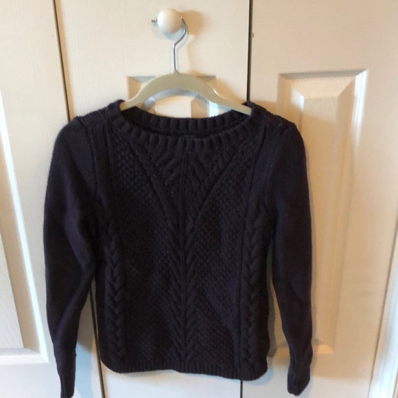banana republic purple cable knit sweater - Picture 1 of 3